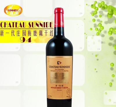 紅酒750ml新一代莊園94特選新蒂梅鹿輒干紅葡萄酒12度